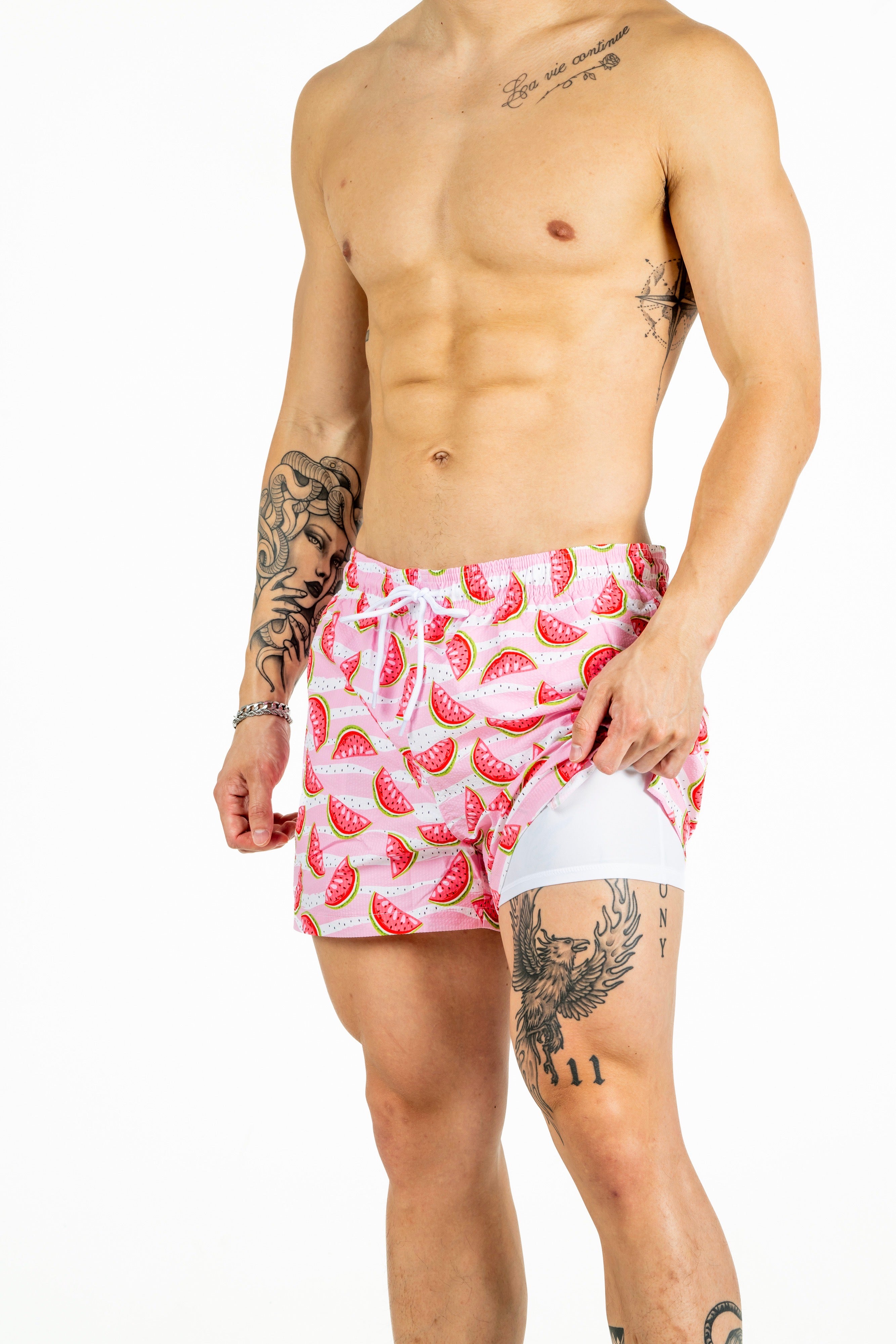 Watermelon Waves Swim Short