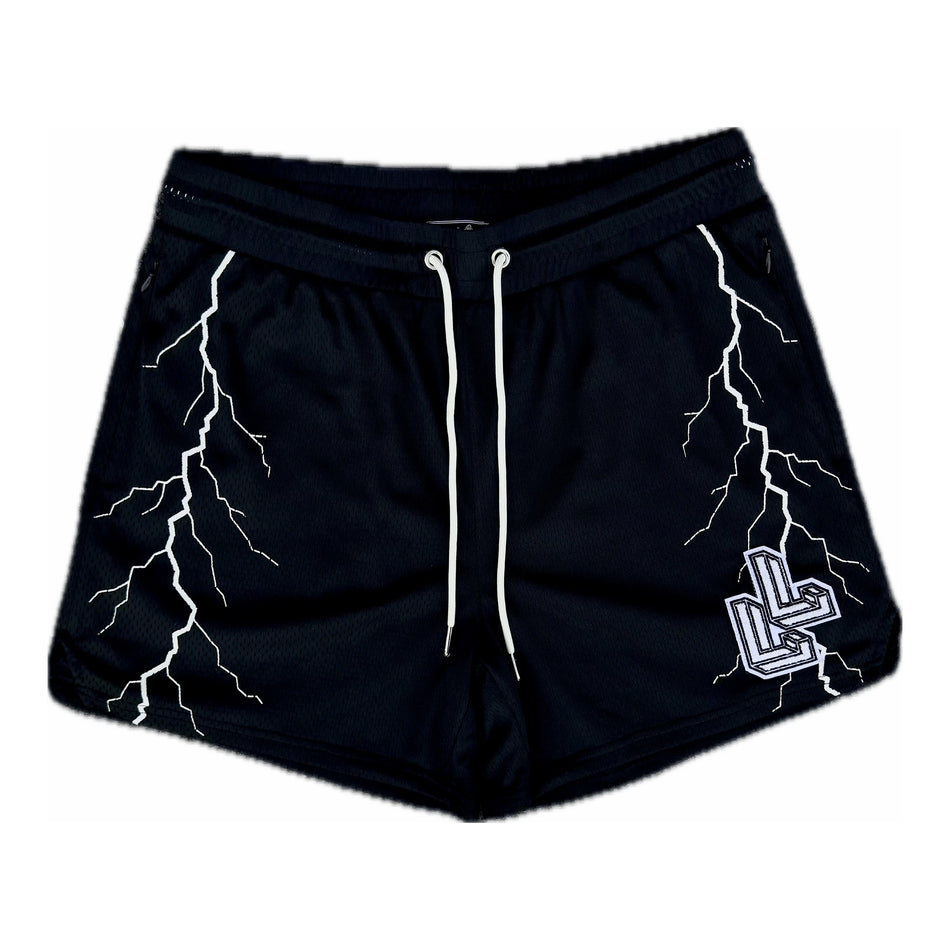 BLACK LIGHTNING Mesh Shorts