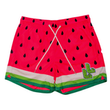 Dead Ripe Watermelon mesh gym shorts with 4 inch and 6 inch inseam options by LumberLegs