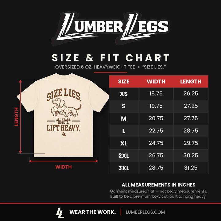 Translation missing: en.Size Lies Tee - Box Cut Gym Tee