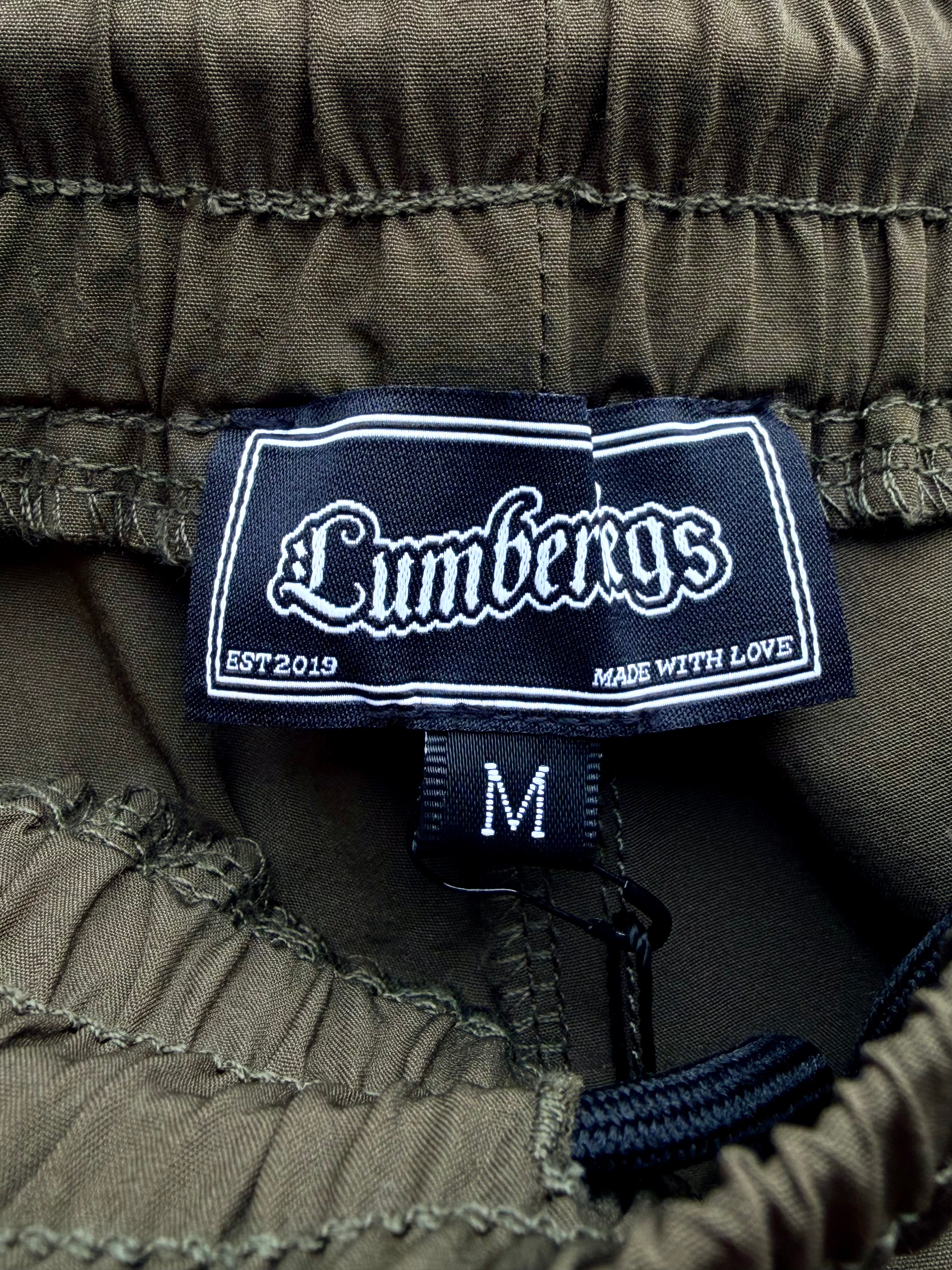 Close up of tag inside gym shorts.