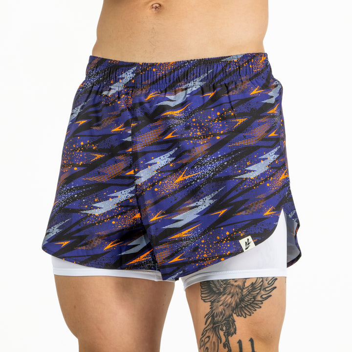 Translation missing: en.Purple Shock Split Linered Shorts | LL VAULT
