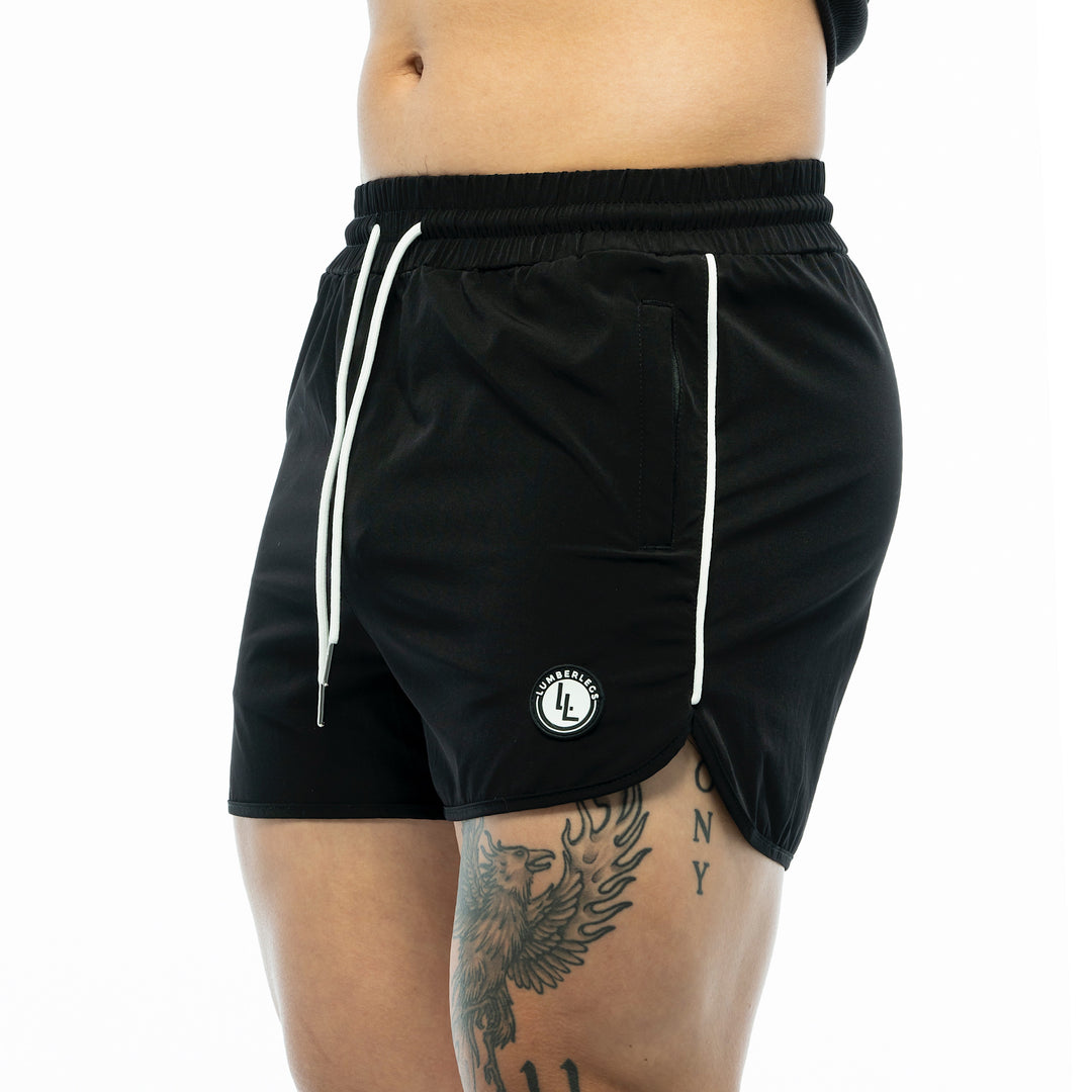 OBSIDIAN BLACK workout shorts