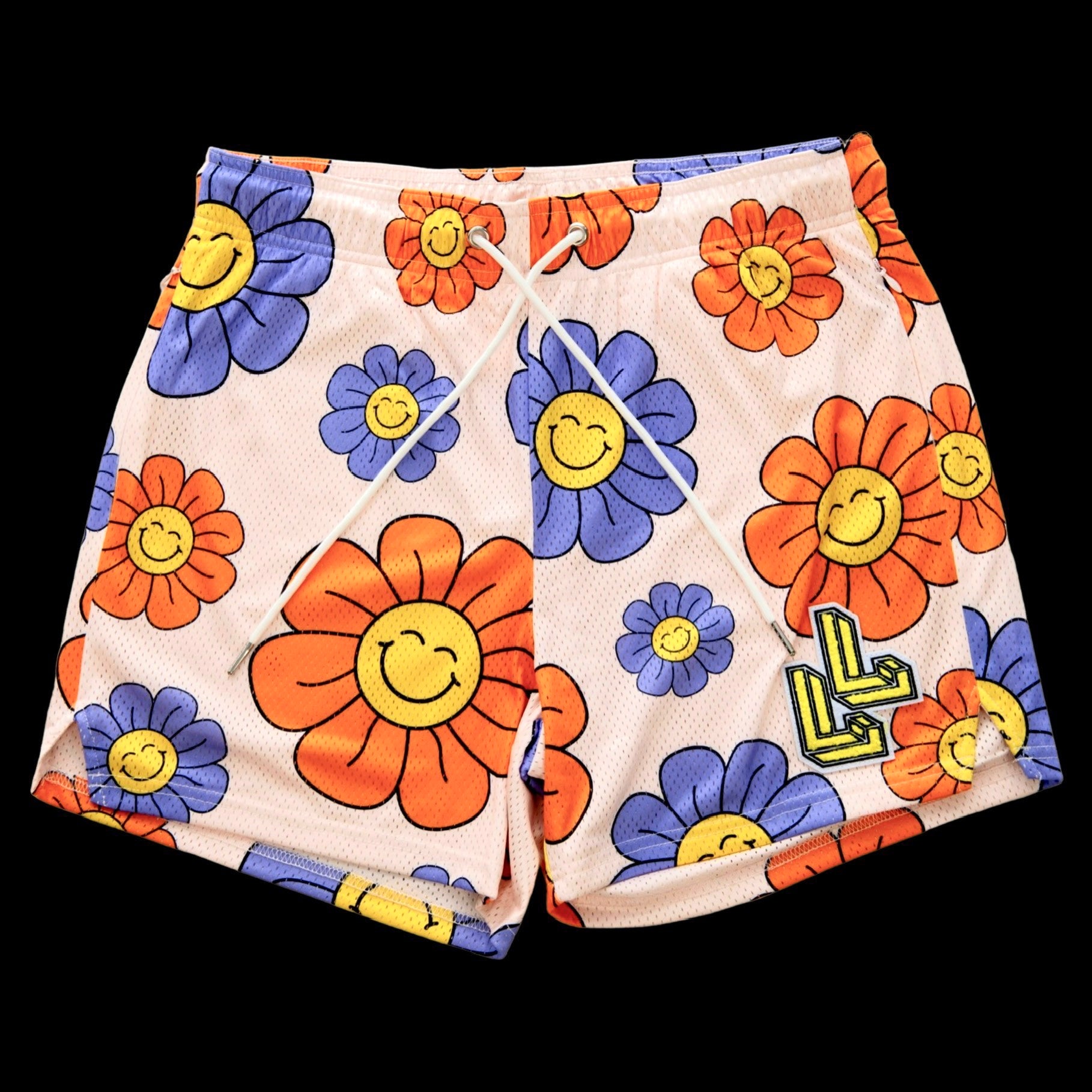 Happy Flower workout shorts