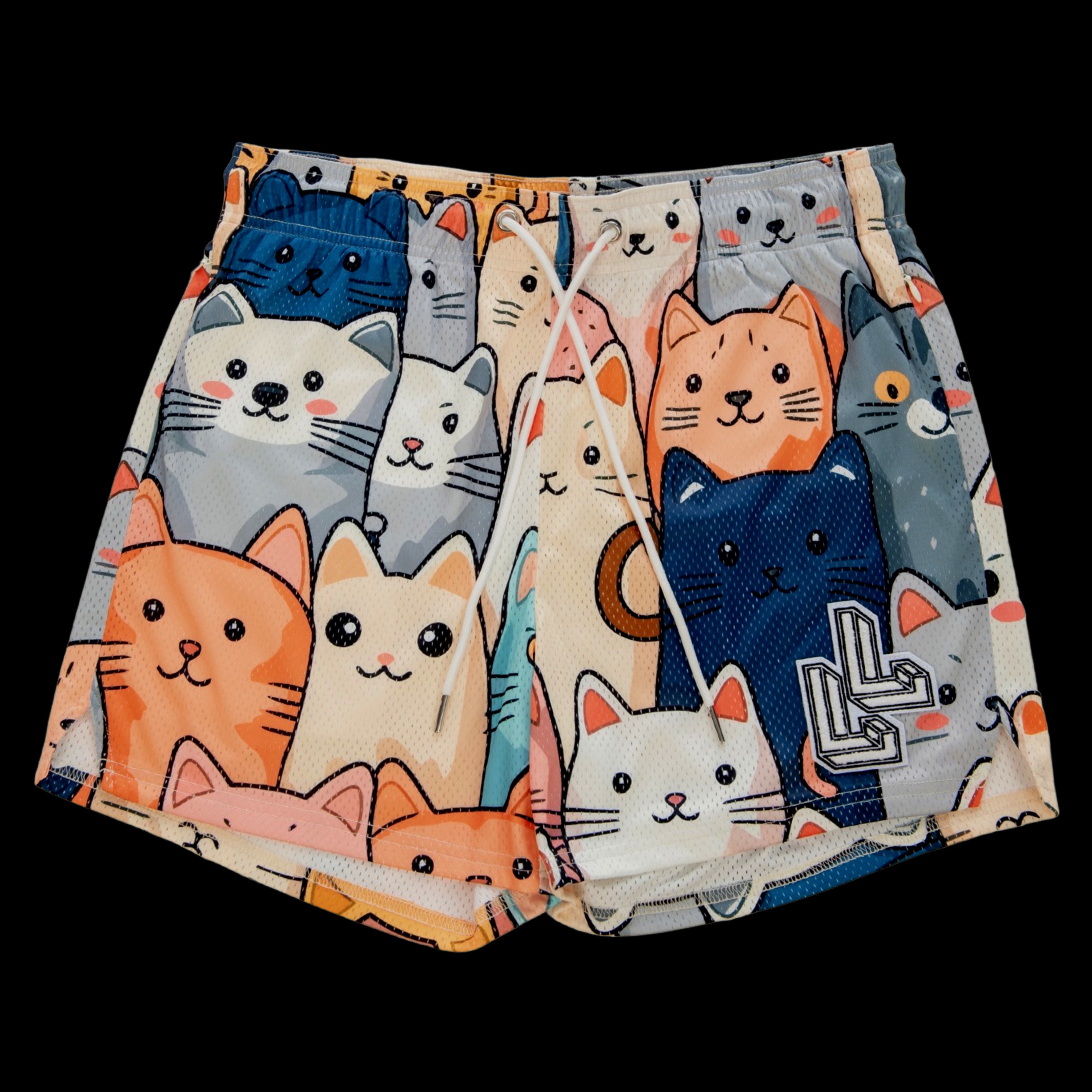 Crazy Cats workout shorts
