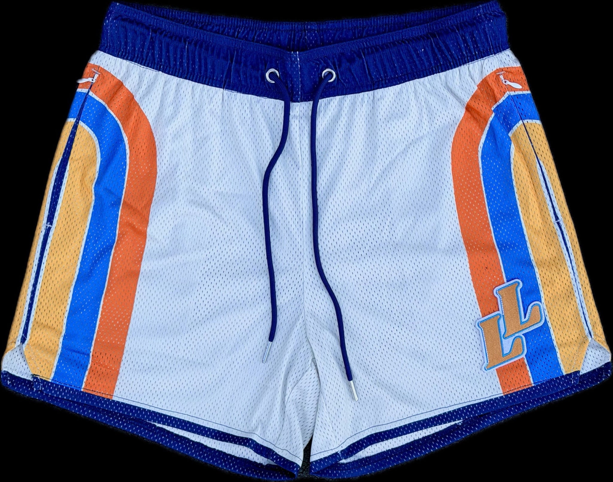 Retro Heat mesh gym shorts front view