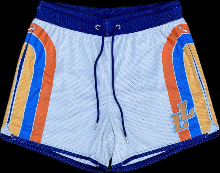 Translation missing: en.Retro Heat mesh gym shorts front view