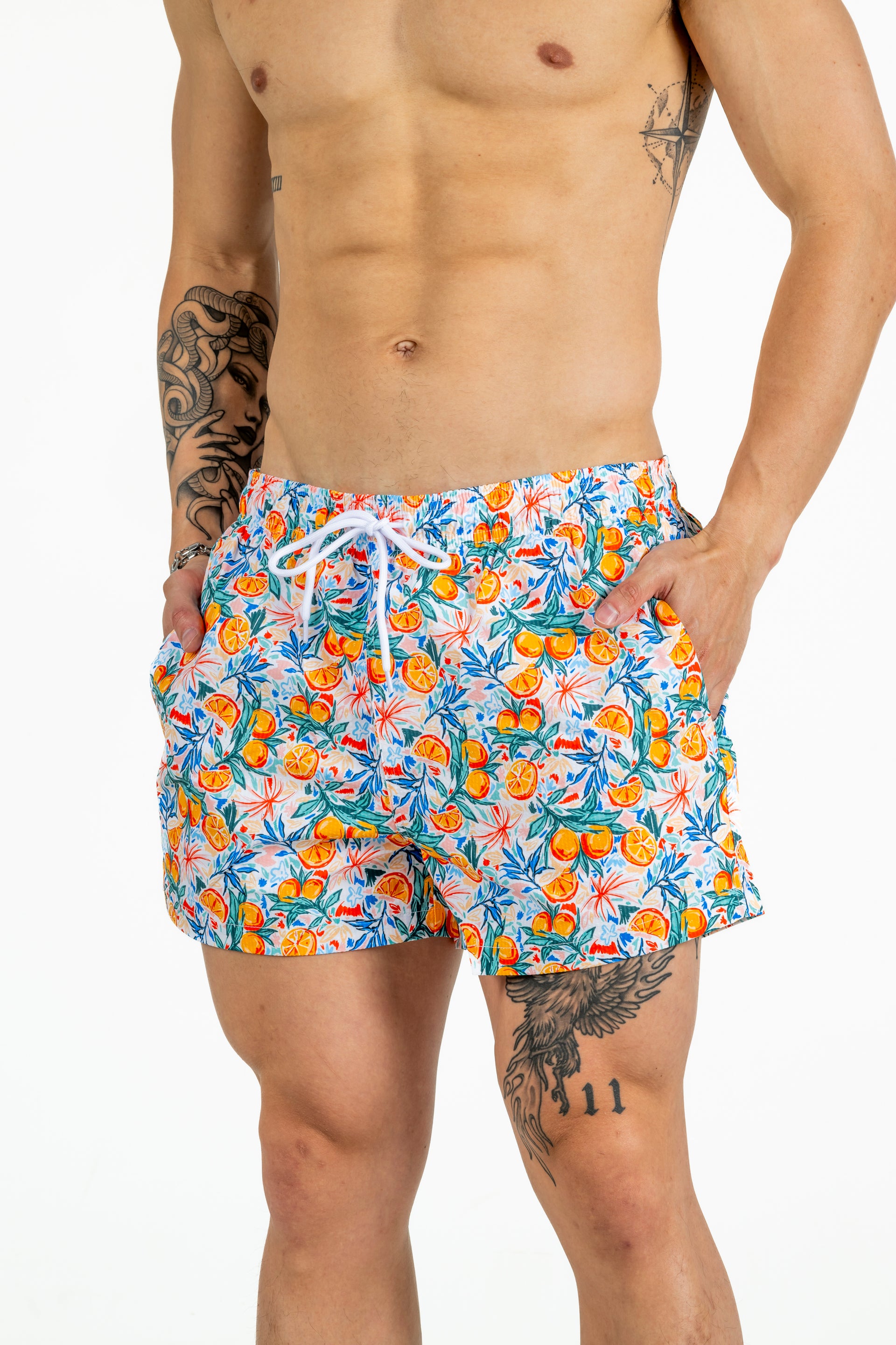 Stylish Mens Workout Shorts Lumber Legs