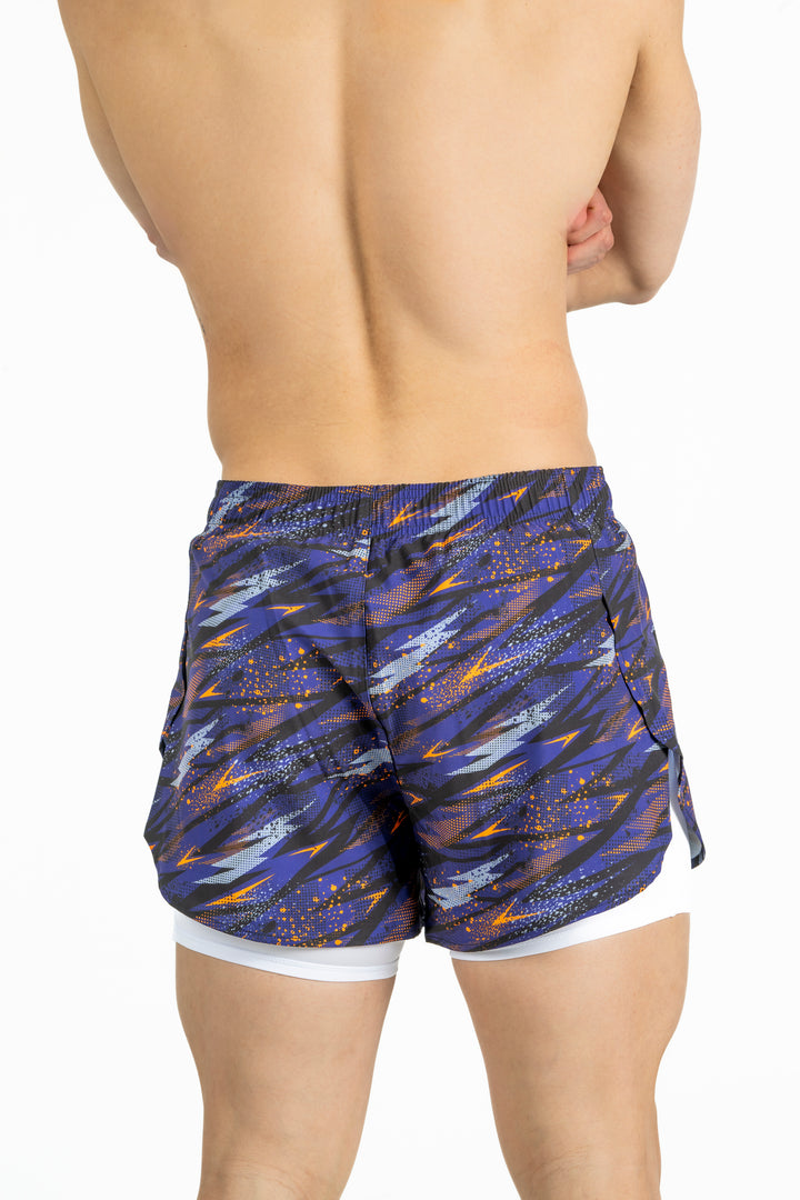 Translation missing: en.Purple Shock Split Linered Shorts | LL VAULT