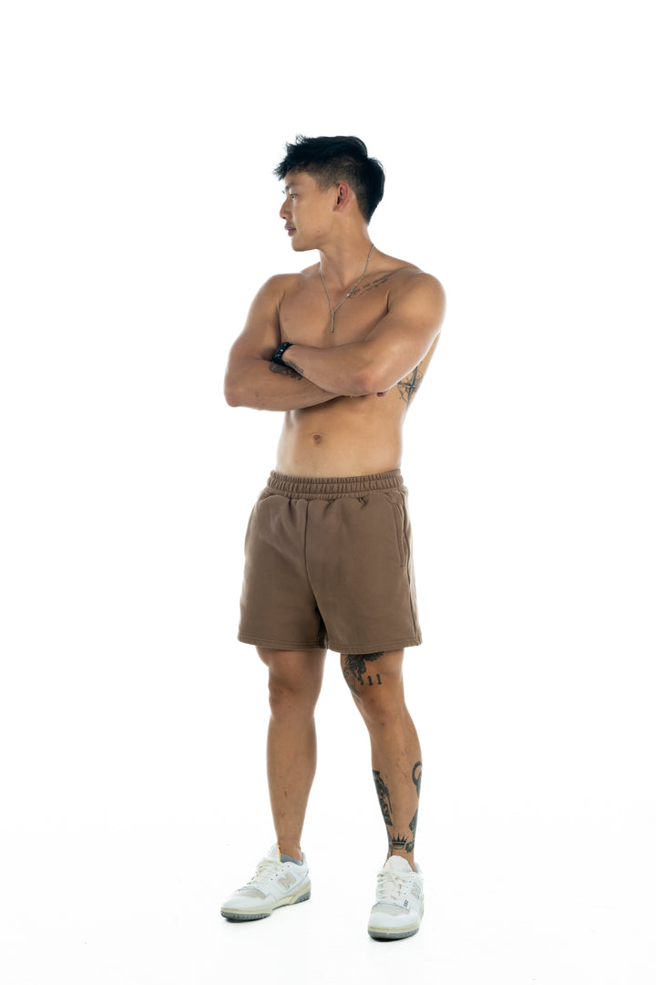 Translation missing: en.Chestnut Brown Lifting SweatShorts | LL VAULT