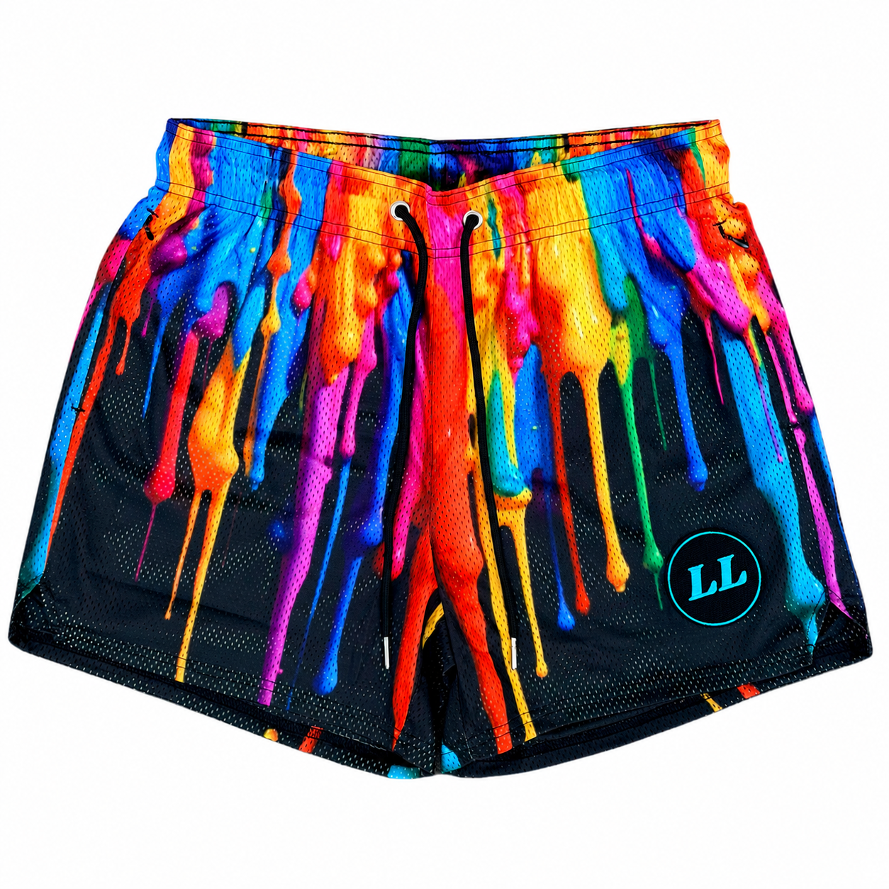 Pump Paint LumberLegs mesh gym shorts with bright for lifters with muscular legs. Available in 4" & 6" inseams.