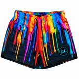 Pump Paint LumberLegs mesh gym shorts with bright for lifters with muscular legs. Available in 4" & 6" inseams.