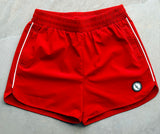 Red Riot 3 inch OG men’s gym shorts with LumberLegs logo patch