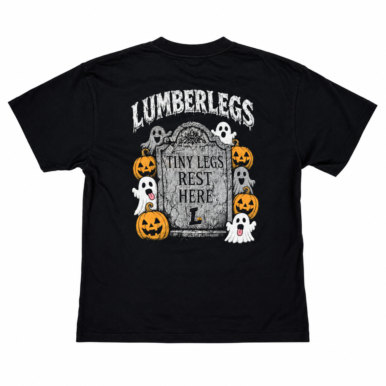 Translation missing: en.LumberLegs Tiny Legs Rest Here Back of tee graphic