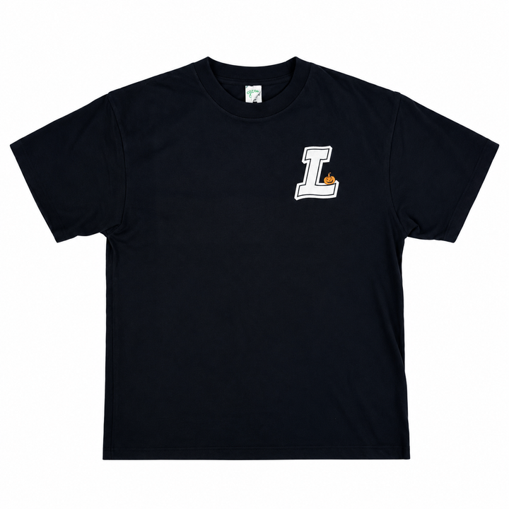 Translation missing: en.Front of TLRH tee. L logo with pumpkin