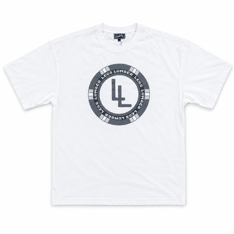 Circle LL Heavyweight Oversized Gym Tee - White