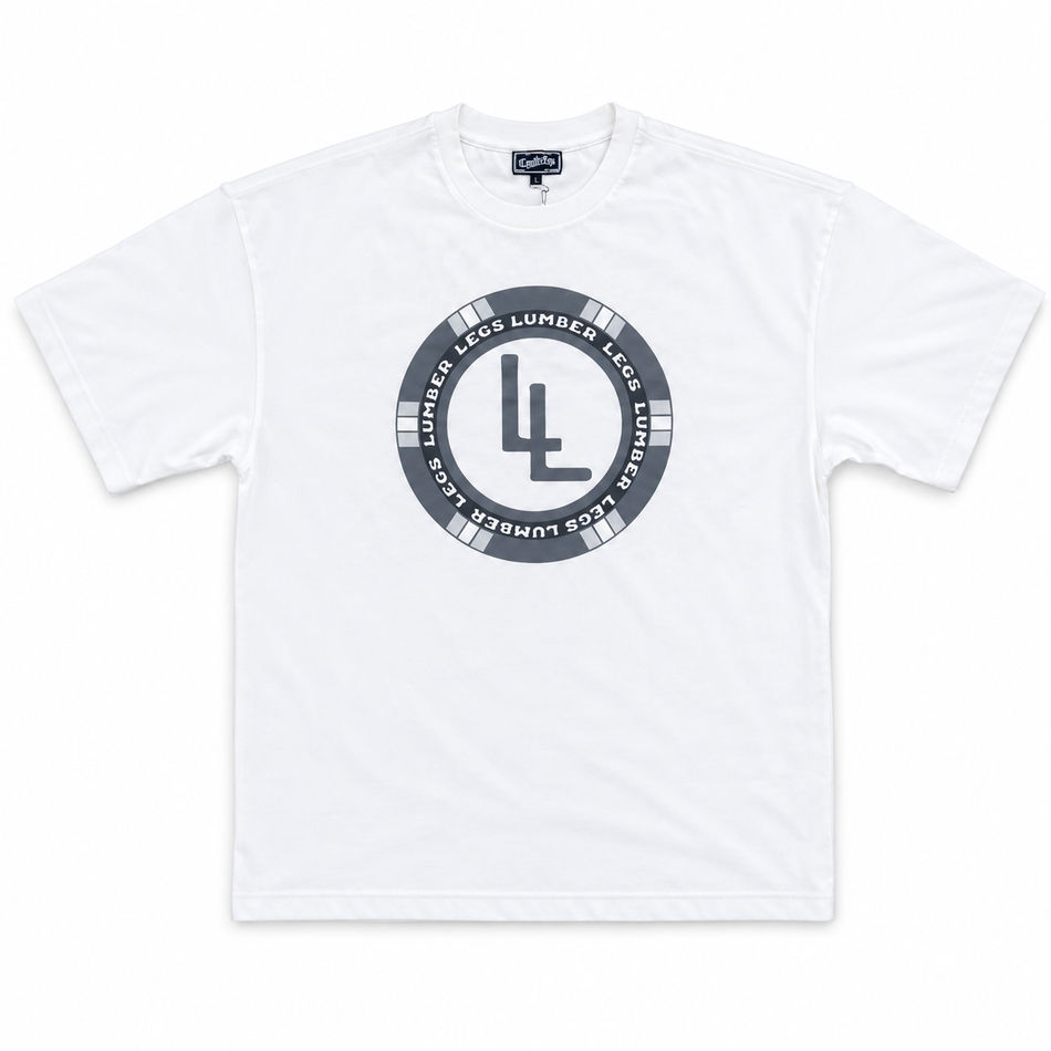 Circle LL Heavyweight Oversized Gym Tee - White