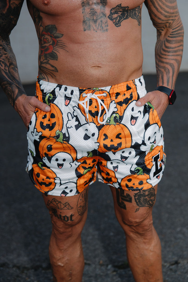 Translation missing: en.Jack’d O’ Lantern | Flex Cut Mesh Gym Shorts – 4″ &amp; 6″