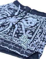 Gothic spider and skull LL logo view