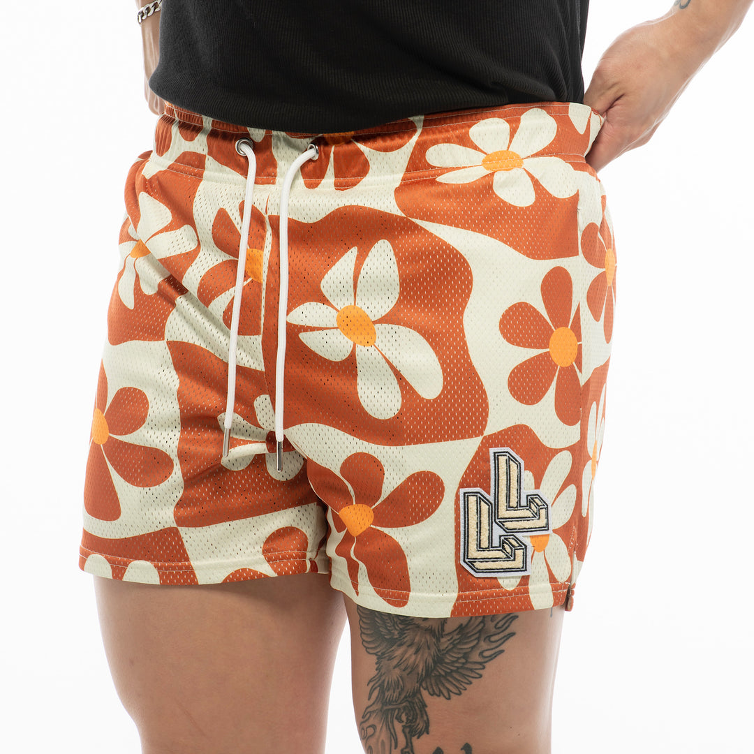 Funky Floral workout shorts
